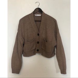 Zara cozy cropped cardigan